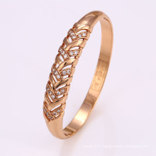 Fashion Rose Gold Color Elegant Cubic Zirconia Bangle